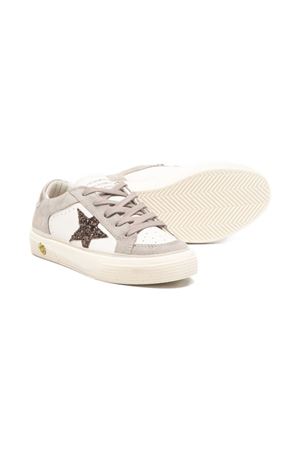 beige leather sneakers GOLDEN GOOSE KIDS | GYF00495F00807281760